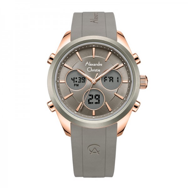 Alexandre Christie AC 9398 Rosegold Dark Grey Rubber LHRRGDG